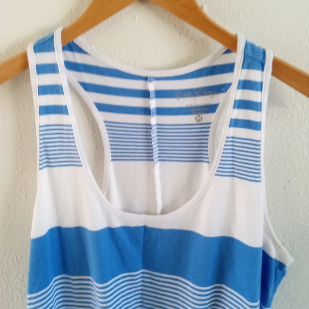 LILLY PULITZER "Melle" Bay Blue Coconut Stripe Pullover Dress | M - Picture 5 of 8